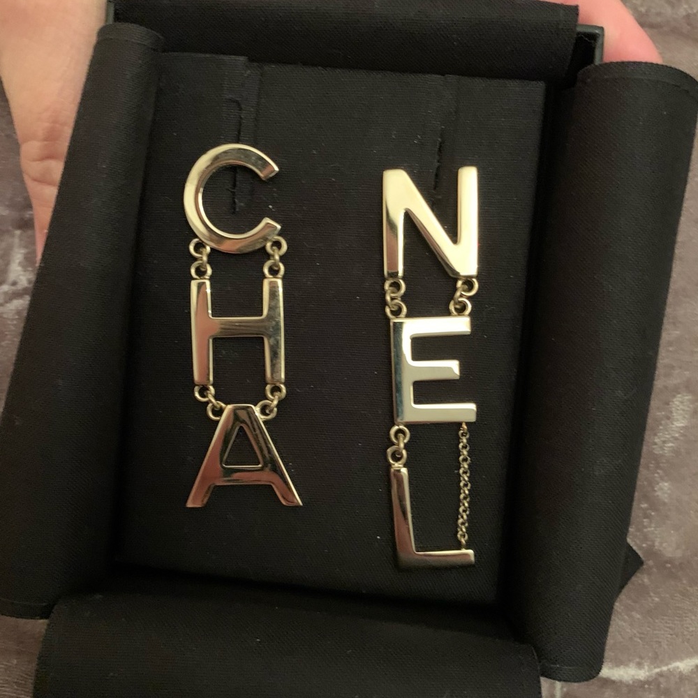 Chanel Logo Earrings